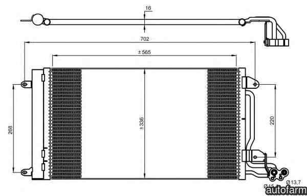 Radiator Clima Aer Conditionat SKODA ROOMSTER Praktik 5J NRF 35910