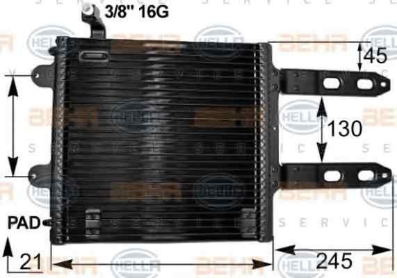 Radiator Clima Aer Conditionat VW LUPO 6X1 6E1 HEL