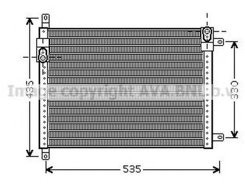 Radiator clima ALFA ROMEO 166 936 AVA LC5089