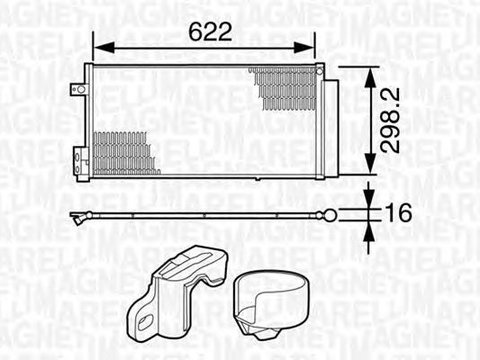 Radiator clima ALFA ROMEO GIULIETTA 940 MAGNETI MARELLI 350203226000