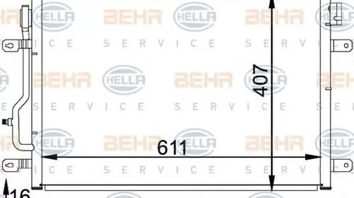Radiator clima AUDI A4 8E2 B6 HELLA 8FC351300241 PieseDeTop