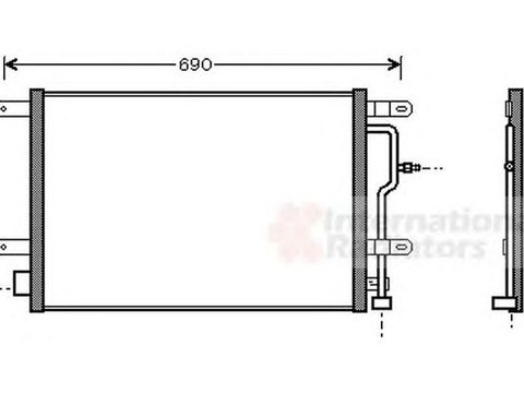 Radiator clima AUDI A4 Avant 8E5 B6 VAN WEZEL 03005194