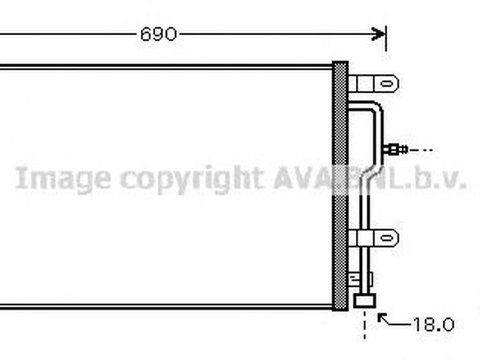 Radiator clima AUDI A4 Avant 8ED B7 AVA I5199