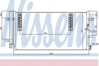 Radiator clima AUDI A4 Avant 8K5 B8 NISSENS 940042