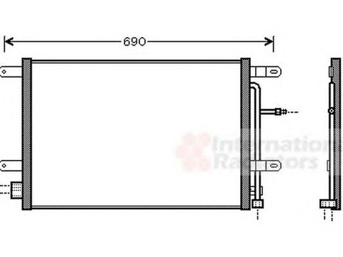 Radiator clima AUDI A4 Cabriolet 8H7 B6 8HE B7 VAN WEZEL 03005238