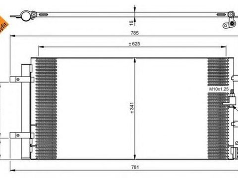 Radiator clima AUDI A5 Cabriolet 8F7 NRF 350046