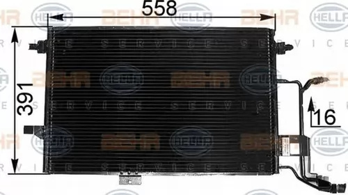 Radiator clima AUDI A6 4B2 C5 HELLA 8FC 351 300-381 PieseDeTop