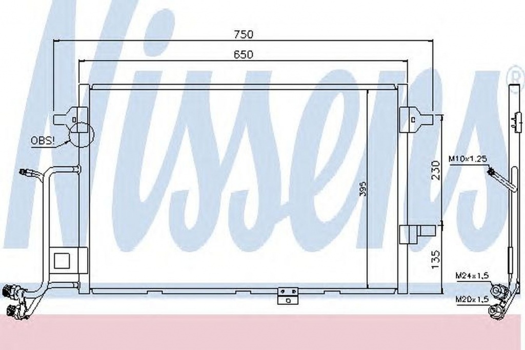 Radiator clima AUDI A6 4B2 C5 NISSENS 94430