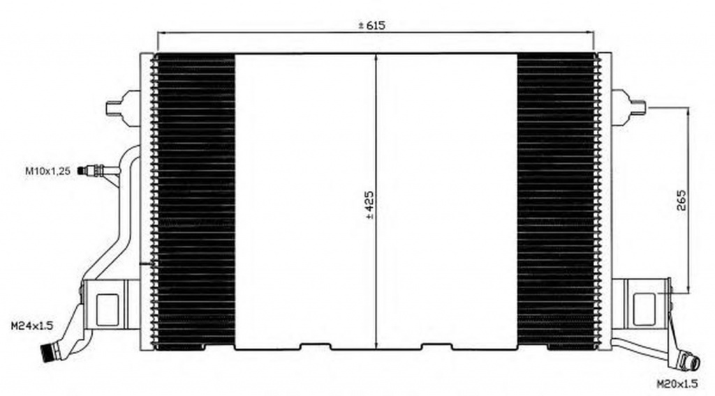 Radiator clima AUDI A6 4B2 C5 NRF 35564