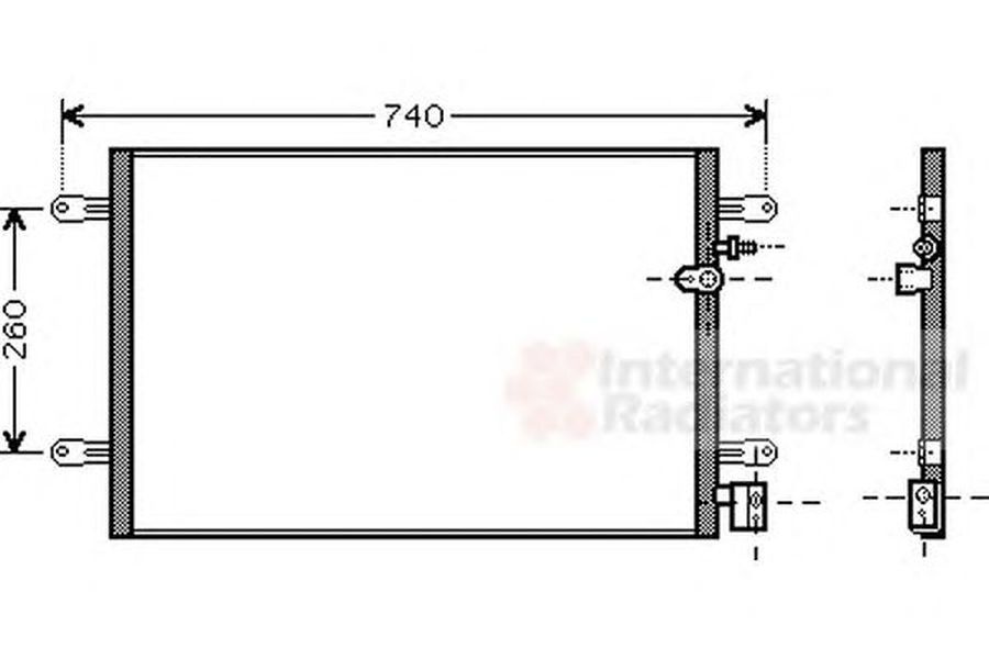 Radiator clima AUDI A6 Allroad 4FH C6 VAN WEZEL 03