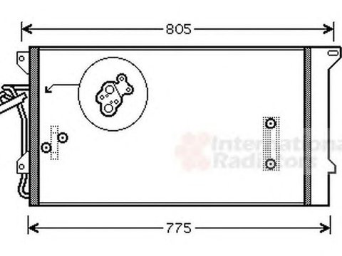 Radiator clima AUDI Q7 4L VAN WEZEL 58005244