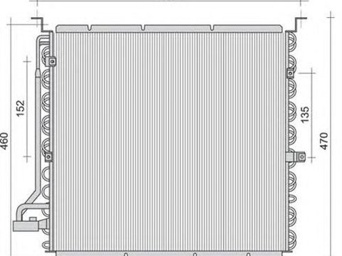 Radiator clima BMW 3 E36 MAGNETI MARELLI 350203455000