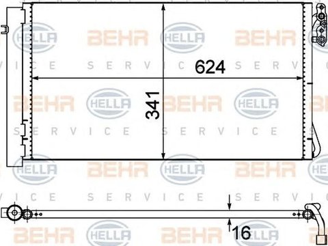 Radiator clima BMW 3 E90 HELLA 8FC 351 302-621