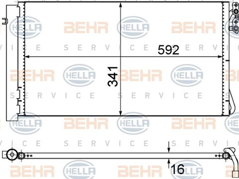 Radiator clima BMW 3 E90 HELLA 8FC 351 302-624