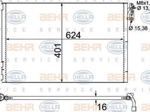 Radiator clima BMW 3 E90 HELLA 8FC351302611