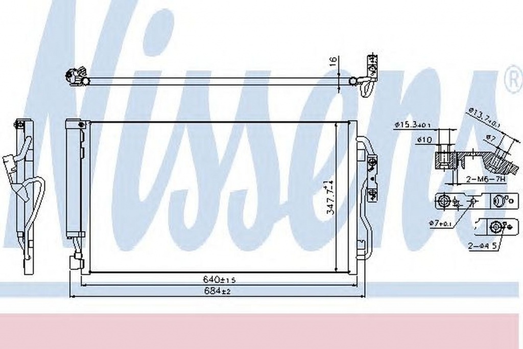 Radiator clima BMW 3 Touring F31 NISSENS 940357