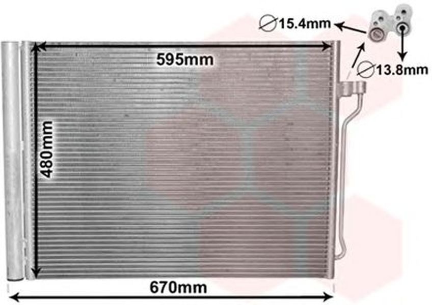 Radiator clima BMW 6 cupe F13 VAN WEZEL 06005409