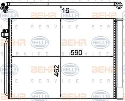 Radiator clima BMW X5 F15 F85 HELLA 8FC351302494