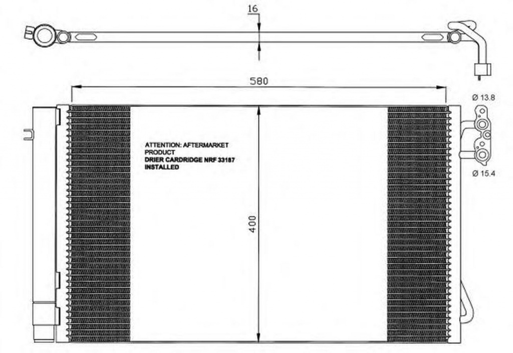 Radiator clima BMW Z4 E89 NRF 35743