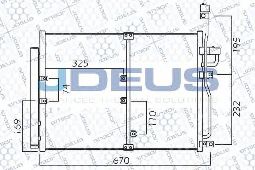 Radiator clima CHEVROLET CAPTIVA C100 C140 JDEUS 720M70