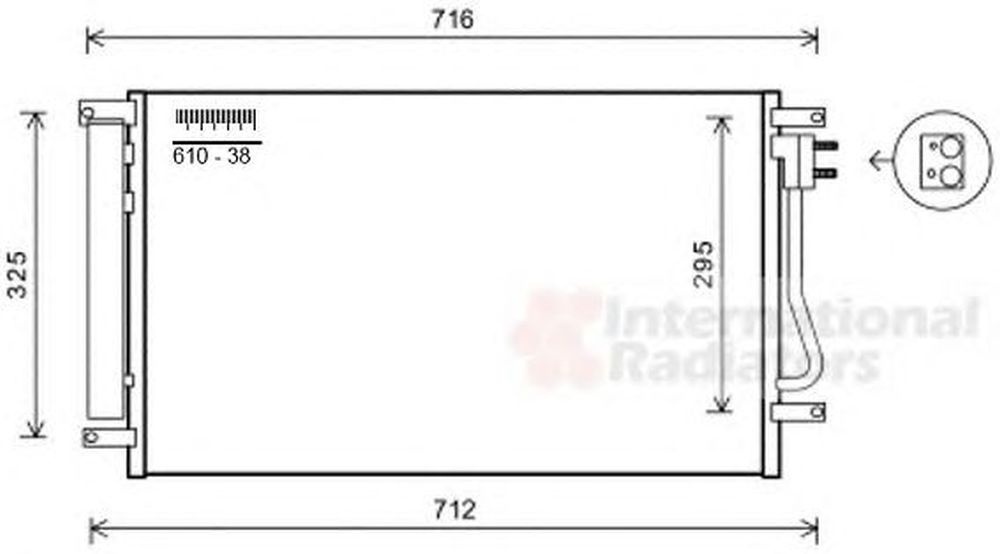 Radiator clima CHEVROLET EPICA KL1 VAN WEZEL 08005038