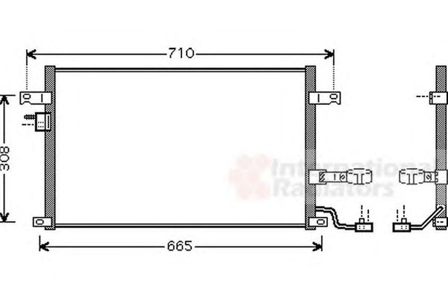 Radiator clima CHEVROLET LACETTI J200 VAN WEZEL 81005056