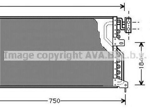 Radiator clima CHRYSLER VOYAGER II ES AVA CR5020