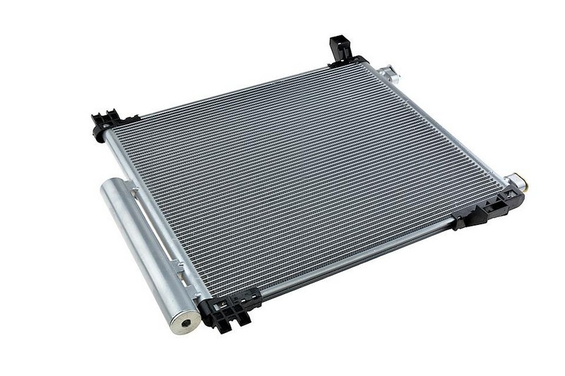 RADIATOR CLIMA CONDENSATOR AER CONDITIONAT TOYOTA IQ 2009->2015 cu uscator, Dimensiuni radiator mm 445 x 375 x 16, pentru 1.0 (KGJ10_)-50 KW; 1.33 (NGJ10_)-72 KW; 1.4 D-4D (NUJ10_)-66 KW;