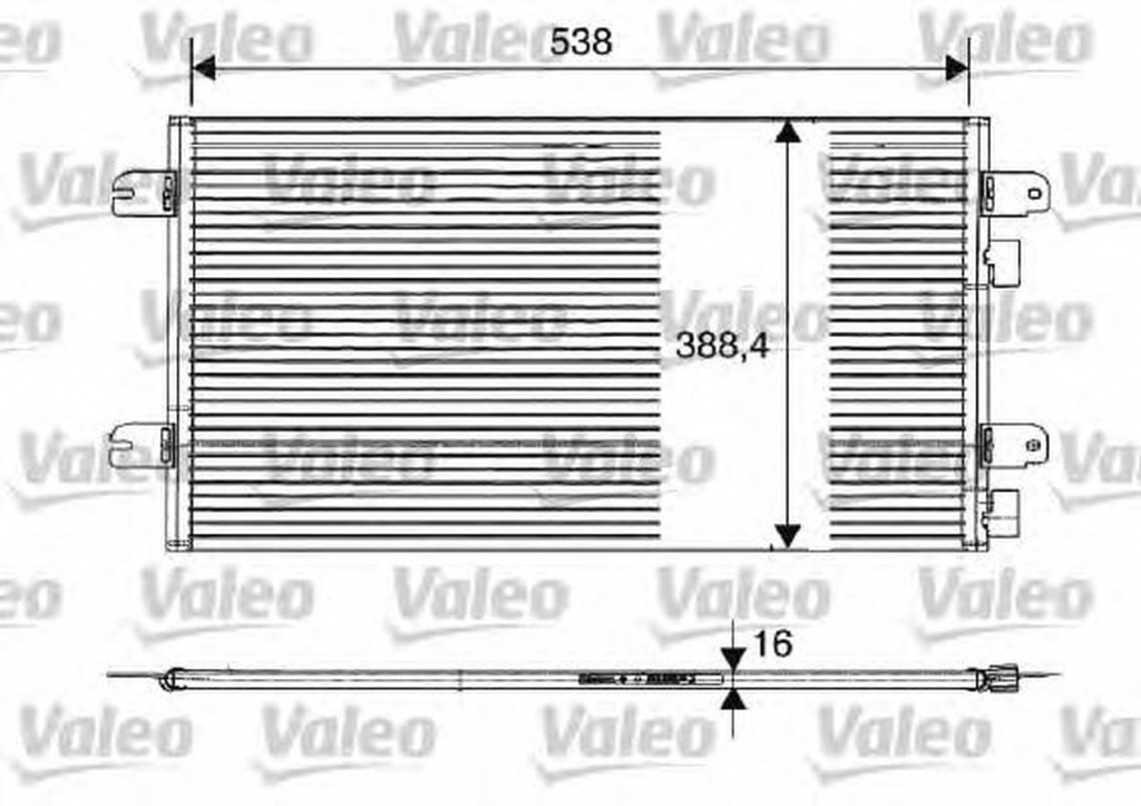 Radiator clima DACIA LOGAN MCV KS VALEO 817701