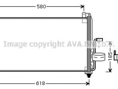 Radiator clima DAEWOO NUBIRA KLAJ AVA DW5040