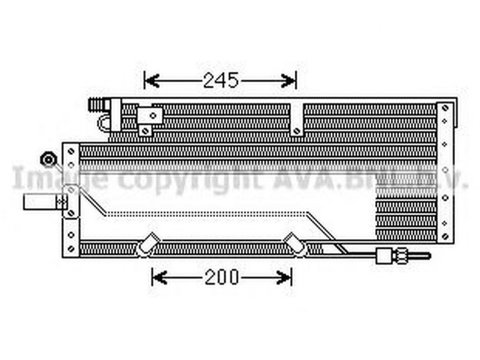 Radiator clima DAF 85 CF AVA DF5043D