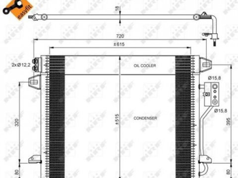 Radiator clima Dodge GRAND CARAVAN 2007-2016 #2 07005106