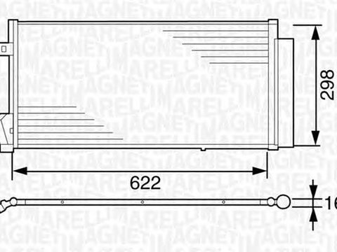 Radiator clima FIAT DOBLO microbus 263 152 MAGNETI MARELLI 350203619000