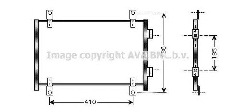 Radiator clima FIAT DUCATO bus 244 Z AVA FT5302