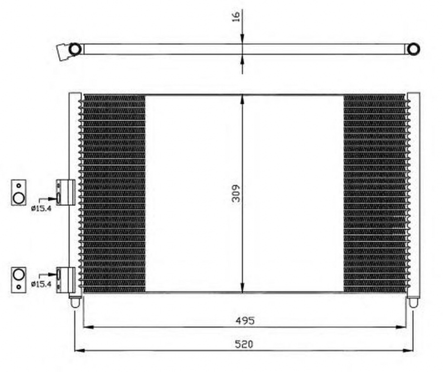 Radiator clima FIAT IDEA 350 NRF 35502