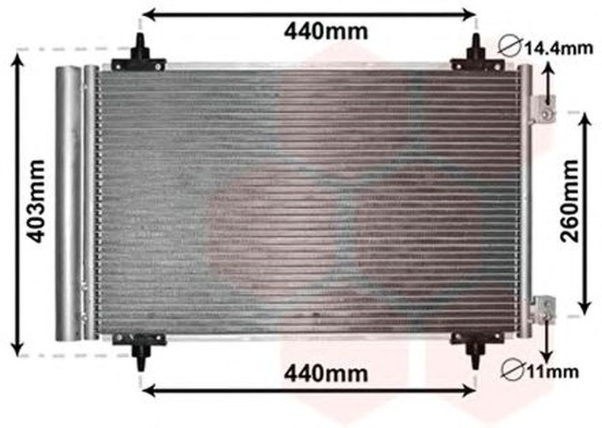 Radiator clima FIAT SCUDO 272 270 VAN WEZEL 090052