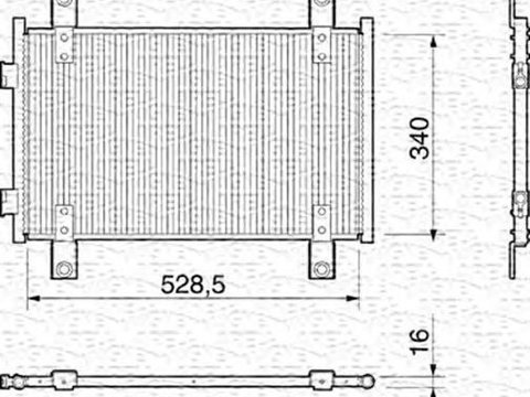 Radiator clima FIAT SCUDO caroserie 272 270 MAGNETI MARELLI 350203159000