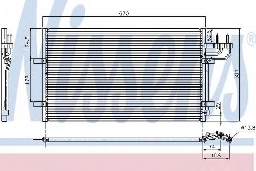 Radiator clima FORD C-MAX DM2 NISSENS 94663