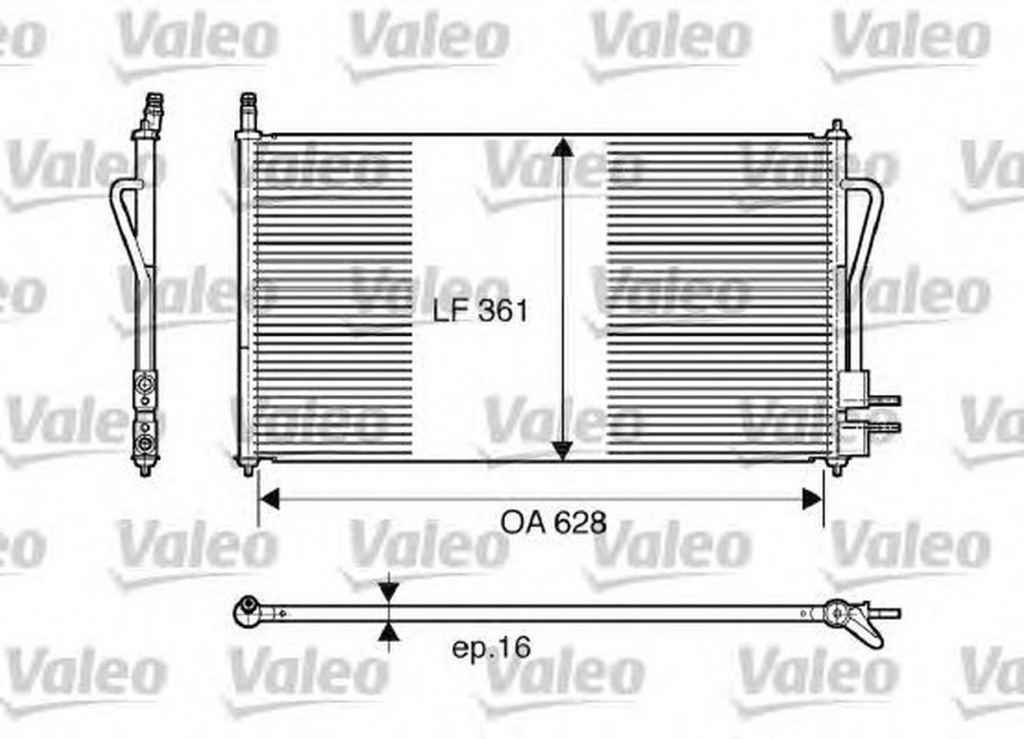 Radiator clima FORD FOCUS II combi DA VALEO 817493