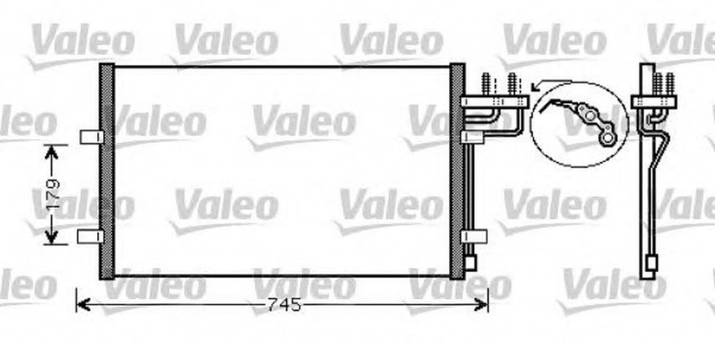 Radiator clima FORD FOCUS II DA VALEO 818046