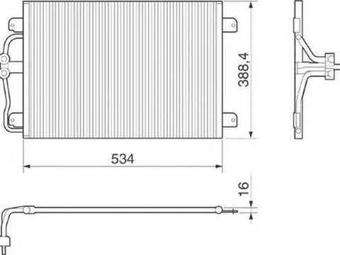 Radiator clima FORD KA RB MAGNETI MARELLI 350203215000