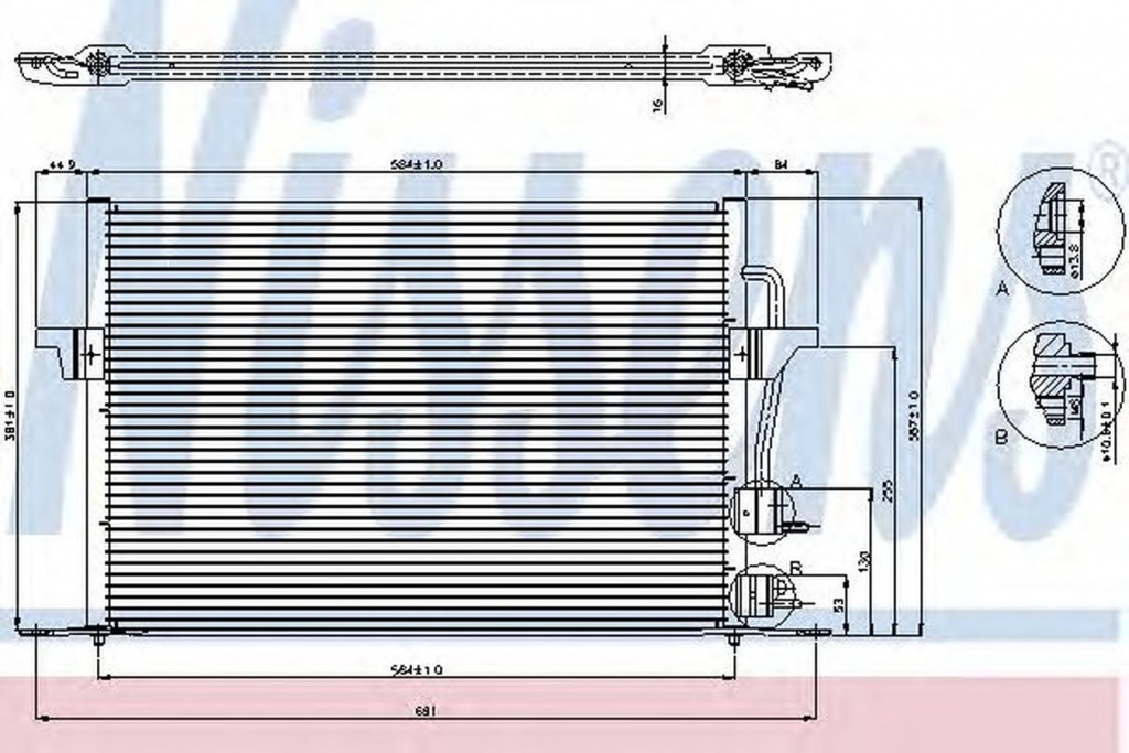 Radiator clima FORD MONDEO II combi BNP NISSENS 94