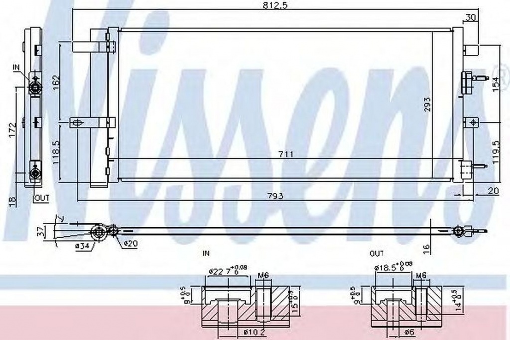 Radiator clima FORD MONDEO V hatchback NISSENS 940626