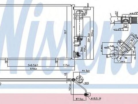 Radiator clima FORD TOURNEO COURIER Kombi NISSENS 940531