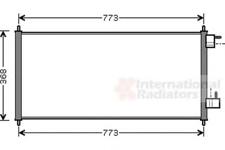 Radiator clima FORD TRANSIT CONNECT P65 P70 P80 VAN WEZEL 18005361