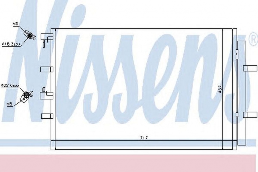 Radiator clima FORD TRANSIT CUSTOM caroserie NISSE