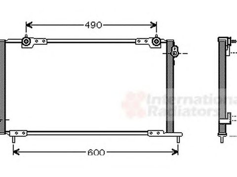 Radiator clima HONDA ACCORD VI CG CK VAN WEZEL 25005105