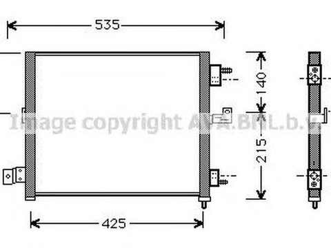 Radiator clima HYUNDAI ATOS MX AVA HY5062