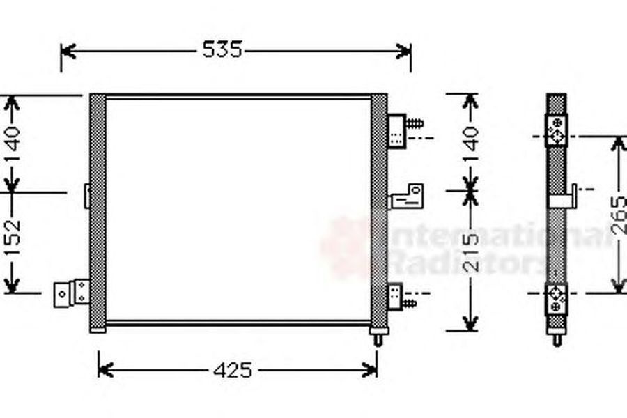 Radiator clima HYUNDAI ATOS MX VAN WEZEL 82005062