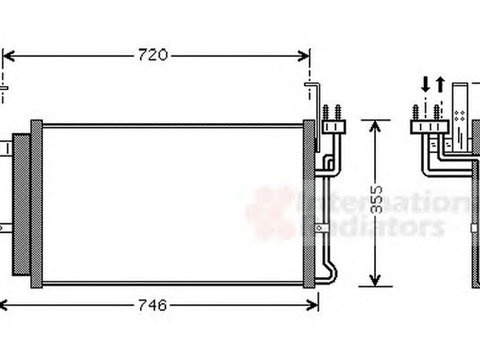 Radiator clima HYUNDAI SANTA F I SM VAN WEZEL 82005084